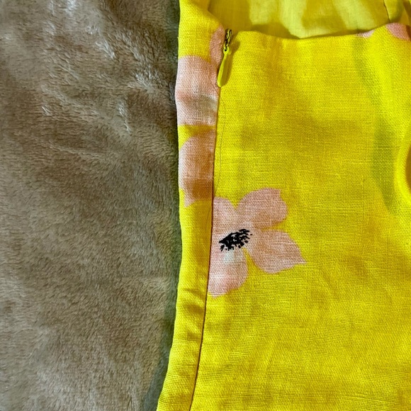 ZARA Cropped Summer Top Yellow Pink Flowers XL New - Picture 3 of 9